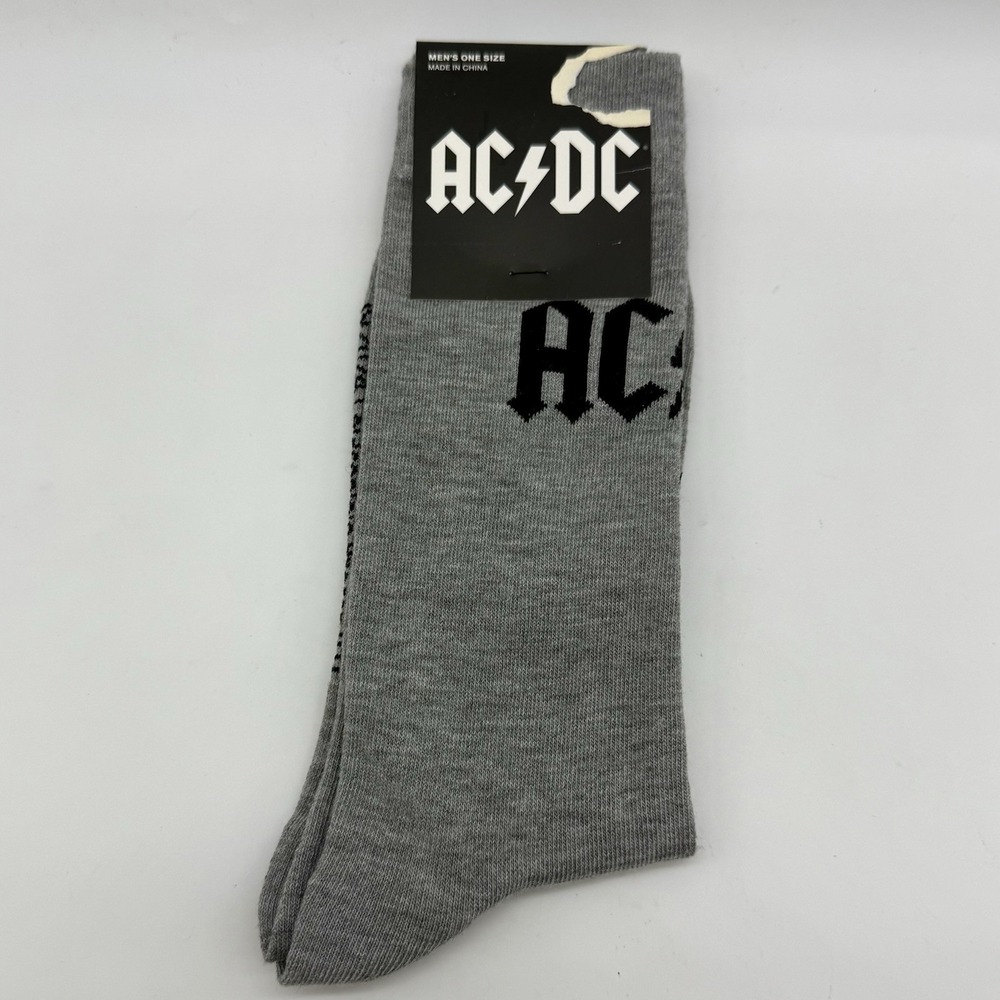 AC/DC Crew‎ Socks Adult Size 7-12 - NEW!!!
